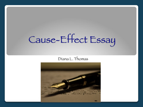 Cause-Effect Essay Lesson
